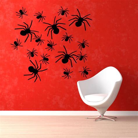 Spiders Vinyl Sticker Wall Art Overstock 10165553 Sticker Wall