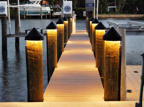 Led Dock Lighting For Boat Docks And Pilings Electric Company Sarasota Fl