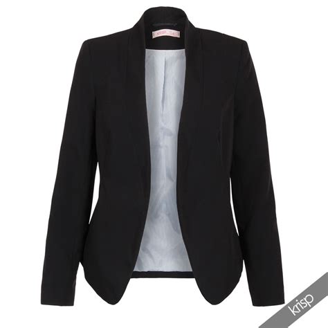 womens tailored fashion lapel smart open blazer jacket coat party formal suit ebay