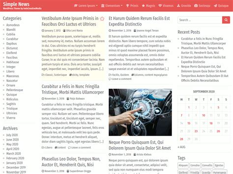 Simple News A Free News Website WordPress Theme DesignHooks