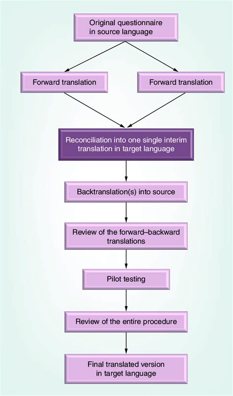 Elements Of Standardized Forward Backward Translation Procedures