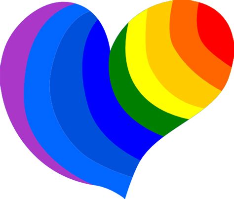 Rainbow Heart Clip Art At Vector Clip Art Online Royalty