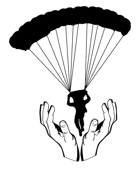 Toy Soldier Parachute Silhouette Clip Art Library