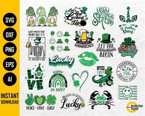 Saint Patricks Day Bundle Svg St Patricks Day Design Etsy