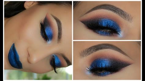 Metallic Blue Smokey Eye Amys Makeup Box Youtube