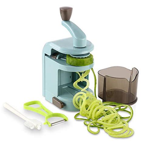 Ourokhome Vegetable Spiralizer Zucchini Noodles Maker 4 Built In