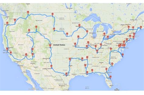 This Is The Best Cross Country Road Trip Map According To Scientists