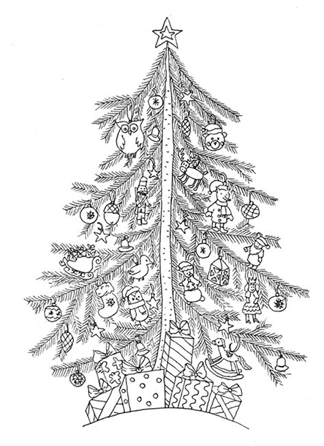 This christmas tree coloring page features a picture of a christmas tree to color for christmas. Christmas tree - Christmas Coloring pages for kids to ...