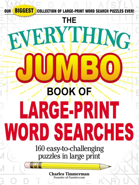 The Everything Jumbo Book Of Large Print Word Searches Book By