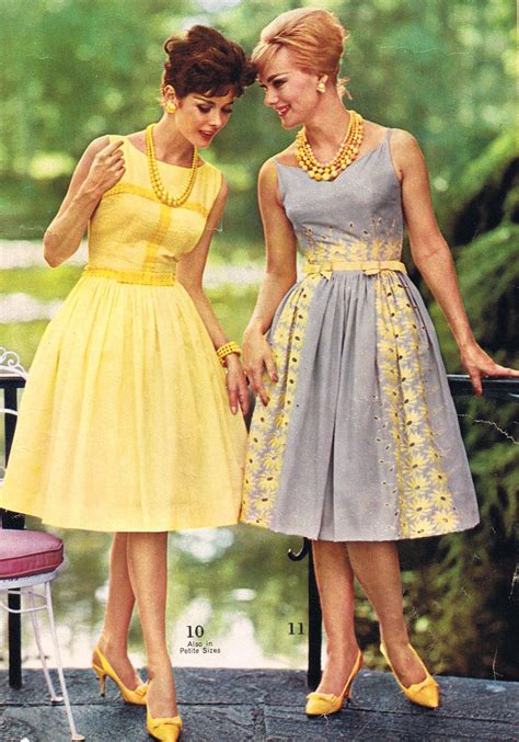 Mid Mod Party Dresses Spiegel 1962 Vintage Outfits Vintage Dresses