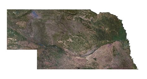 Nebraska State Terrain 3d Map By Shustrik