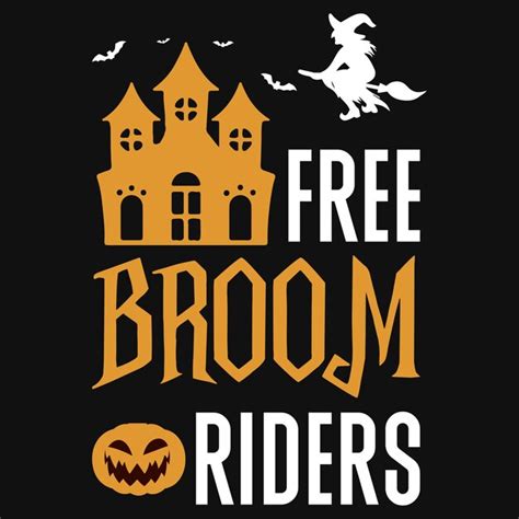 Premium Vector Free Broom Riders Halloween Tshirt Design