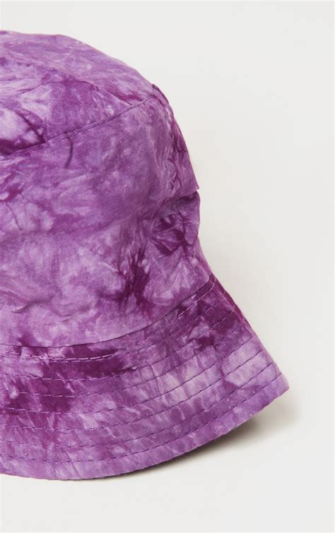 Purple Acid Bucket Hat Accessories Prettylittlething Uae