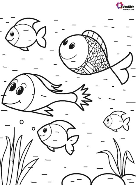 Fish Coloring Preschool Coloring Pages