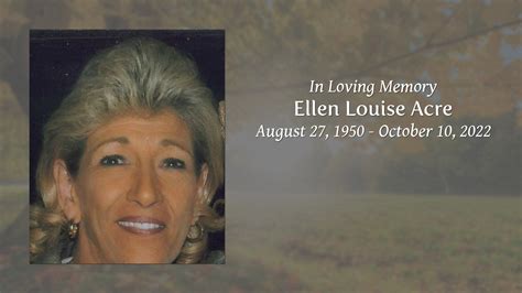 Ellen Louise Acre Tribute Video
