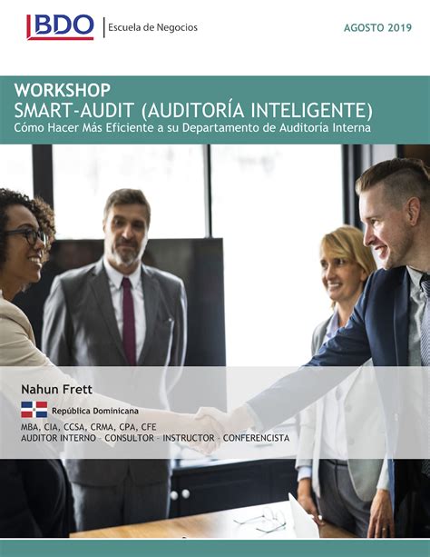 Nahun Frett Curso Taller Smart Audit Auditoría Interna Inteli Gente