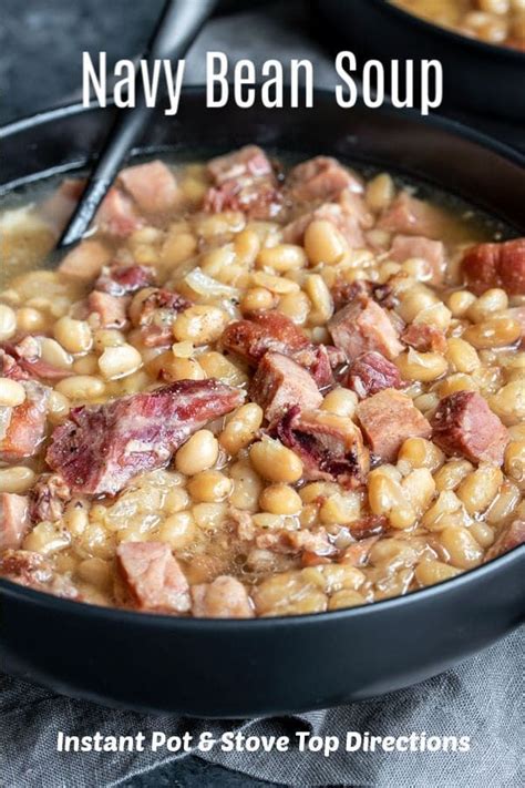 1 lb meaty ham bones, or ham pieces. This easy Instant Pot Navy Bean Soup is an old fashioned ...