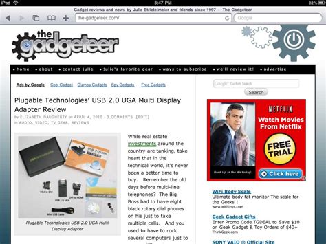 Apple Ipad Review The Gadgeteer