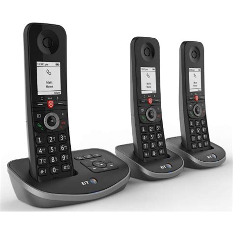 Bt Advanced Cordless Home Phone With 100 Nuisance Call Blocking And Answering Machine Trio