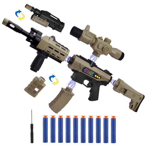 Buy Kankojo Toy Guns Soft Bullets Gun Toy With Sound And Light Diy Assemble Soft Dart Gun For
