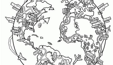 Coloring Page Of Children Around The World