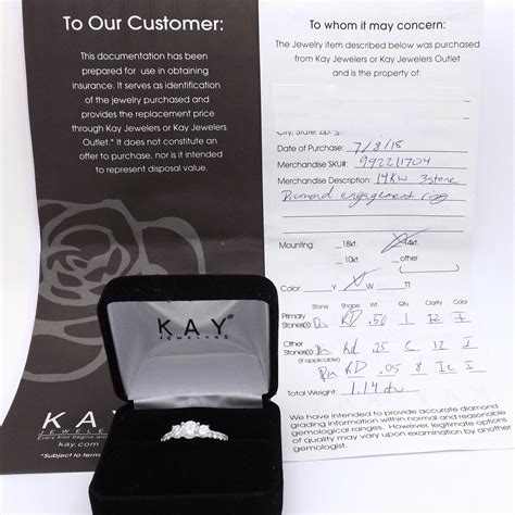 14K White Gold Kays Now and Forever Collection 3 Ston… - Gem