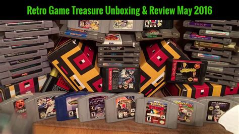 Retro Game Treasure Unboxing And Review May 2016 Subscription Box Youtube