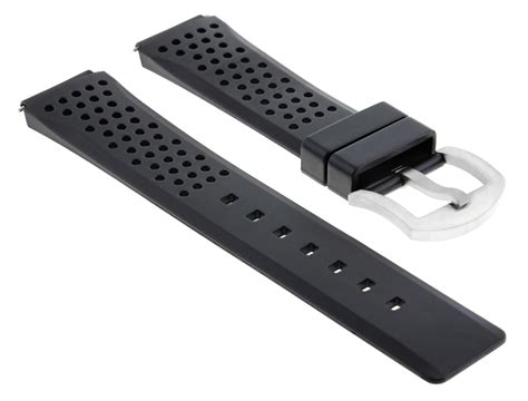 18mm Rubber Diver Watch Band Strap For Tag Heuer Carrera Formula F1