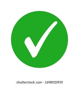 Green Check Mark Icon Tick Symbol Stock Vector Royalty Free Shutterstock
