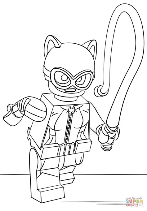 100 batman coloring pages is a collection of interesting black and white images dedicated to the superhero and his friends. Lego Catwoman coloring page | Free Printable Coloring Pages
