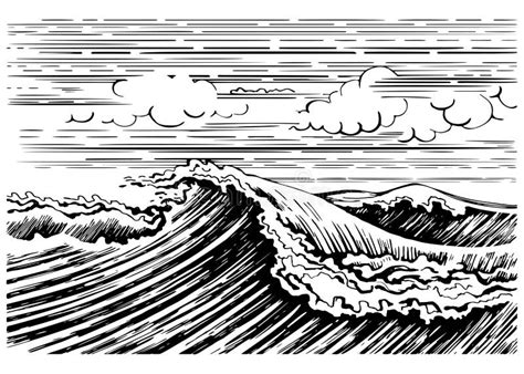 Storm Sea Wave Stock Vector Illustration Of Outdoor 152092857