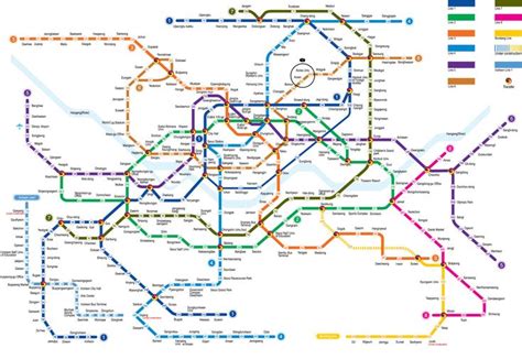 Transportation In Korea Subway Map Metro Map Train Map