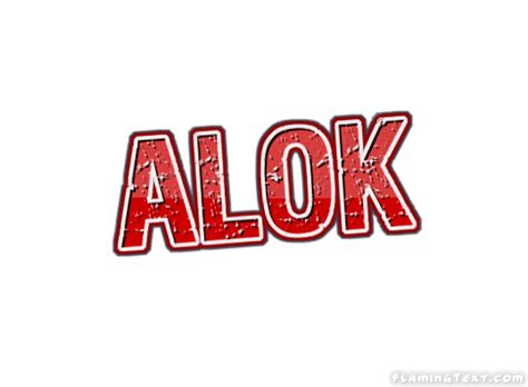 Alok Logo Outil De Conception De Nom Gratuit à Partir De Texte Flamboyant