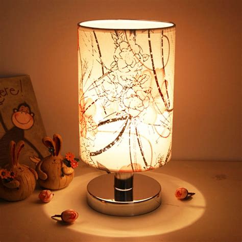 Modern Table Lamps Fabric Shade Small Bedroom Unique Discount Unusual