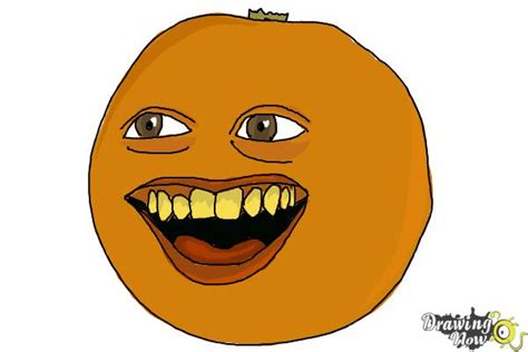 How To Draw Annoying Orange Super Easy Drawingnow