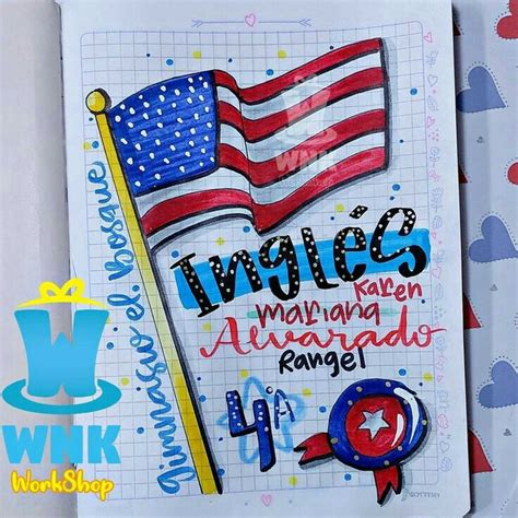 Portada De Inglés Carátulas Para Cuadernos Cuadernos De Dibujo Portada De Cuaderno De Ciencias