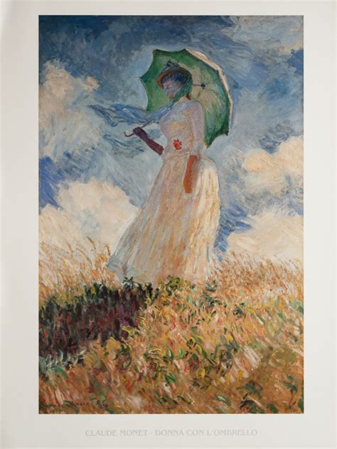 Lámina Claude Monet Mujer Con Sombrilla 1886