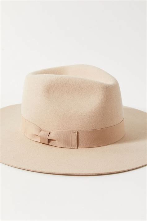 Uo Flat Brim Felt Fedora Mens Hats Fashion Felt Fedora Hats For Men