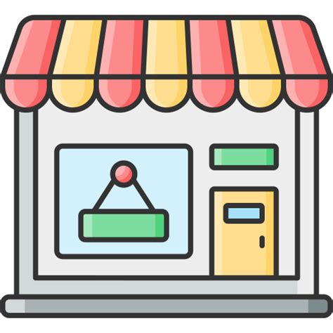 Shop Open Online Store Ecommerce And Shopping Icons