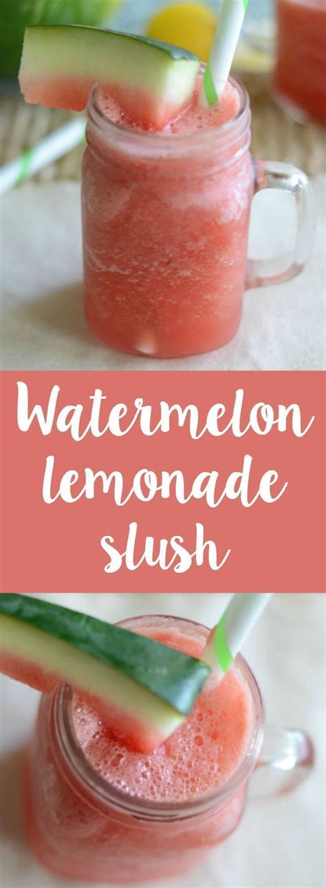 Make This Easy Watermelon Lemonade Slushie At Home Only 3 Ingredients