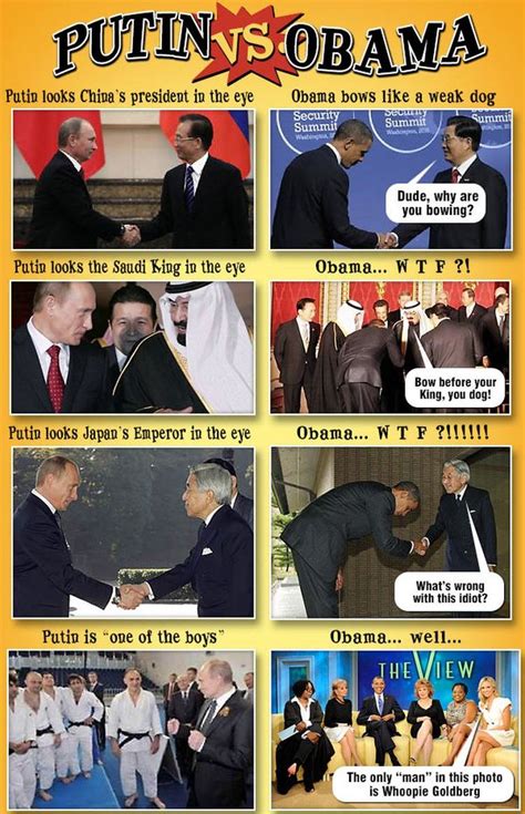The best vladimir putin memes and images of january 2021. Putin vs. Obama Brilliantly Compared in 10 BRUTAL Pictures
