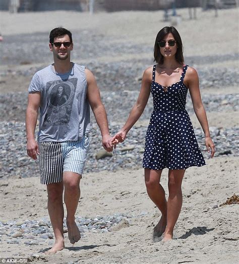 justin bartha slips away from party to hold hands with fiancee lia smith on the beach daily