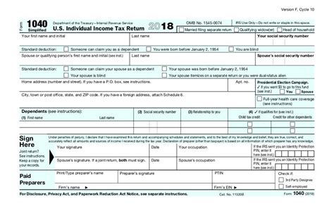 Irs 1040 Form Schedule 1 The 2018 Form 1040 How It Looks What It