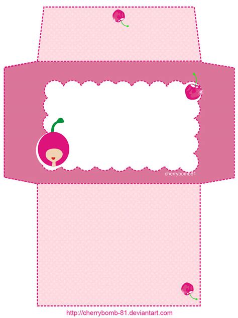 Stationery Envelope Cute Pink By Cherrybomb 81 On Deviantart