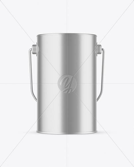 Download Metallic Paint Bucket Mockup in Bucket & Pail Mockups on Yellow Images Object Mockups