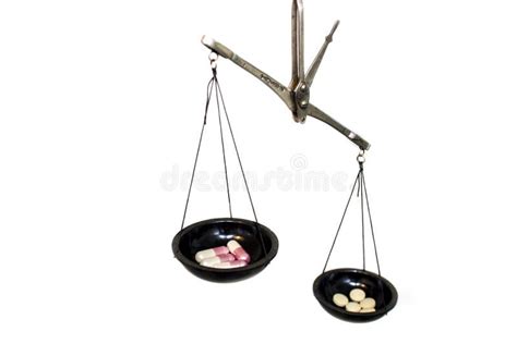 Balance Scale With Pills Stock Photo Image Of Medical 84967054