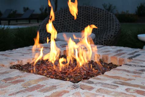Amber Fire Glass Fire Glass Fire Pit Uses Fire Pit