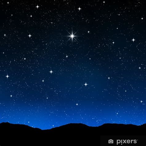 Fotomural Cielo Estrellado En La Noche Pixerses