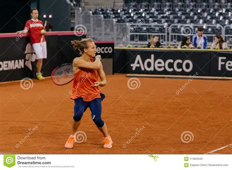 Es ist ein wendepunkt in seiner karriere. Viktorija Golubic Training At Fed Cup 2018 Editorial Image ...