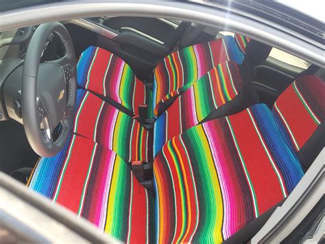 Firestone air helper springs provide up to 5,000 lbs. Serape Seat Covers on my 2014 Chevy Silverado - Chevrolet ...
